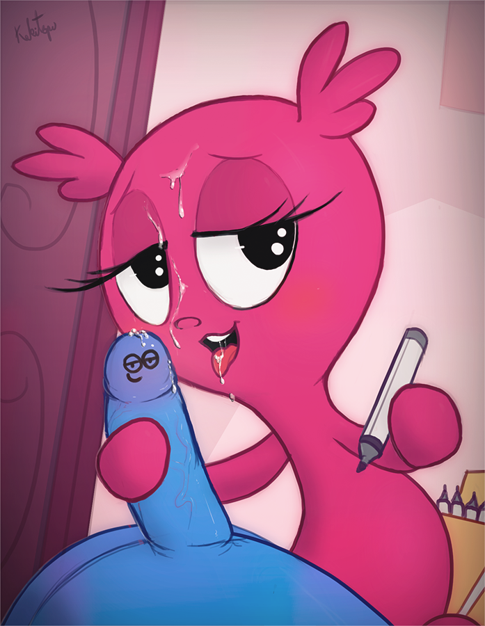 berry and blooregard q. kazoo (foster's home for imaginary friends and etc) created by kekitopu