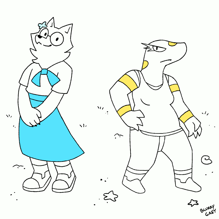 coral mundy and sunny (foreach) created by blurrygreyarts