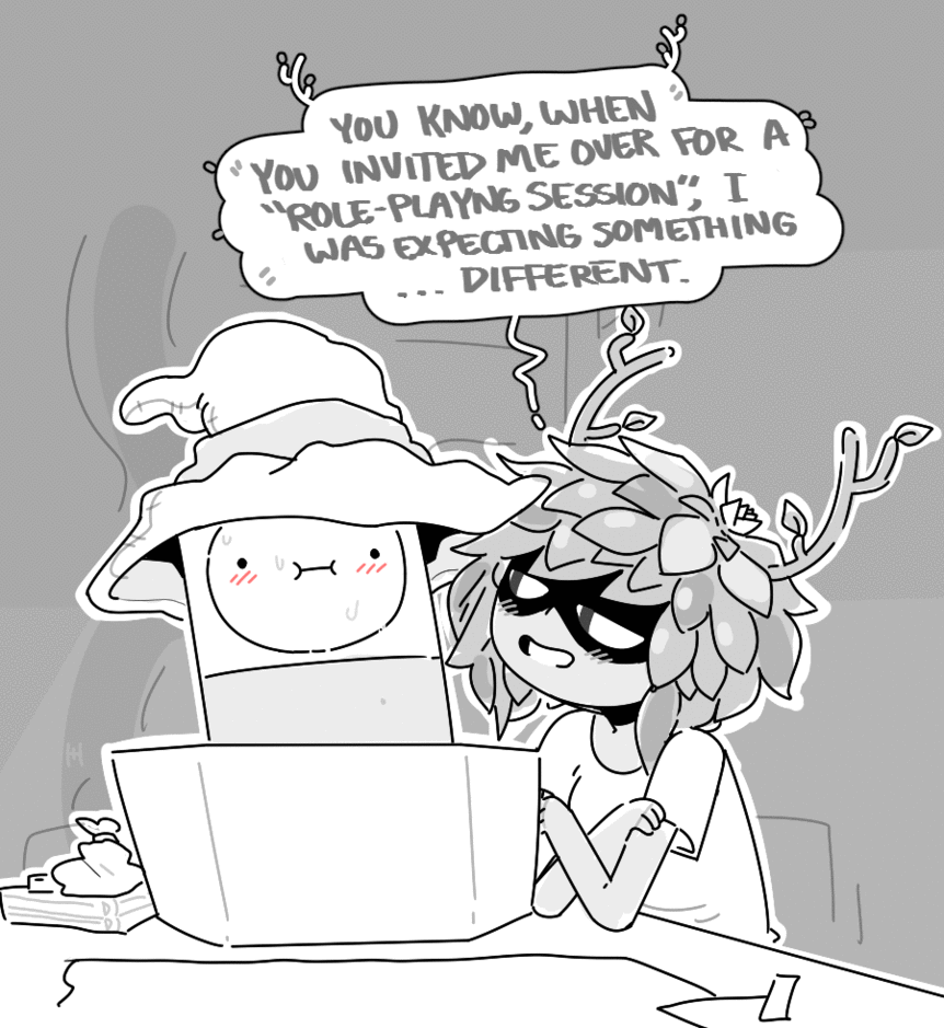 finn the human and huntress wizard (dungeons and dragons and etc) created by discount-supervillain