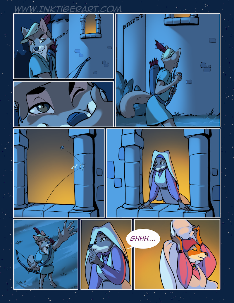 maid marian and robin hood (robin hood (disney) and etc) created by inktiger