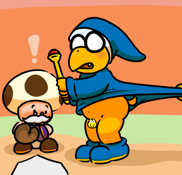 kamek and toadsworth (mario superstar baseball and etc) created by unknown artist