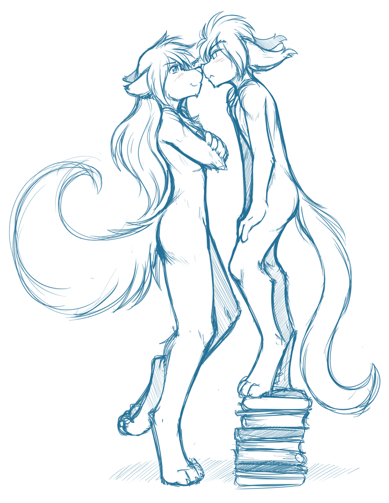 keith keiser and natani (twokinds) created by tom fischbach