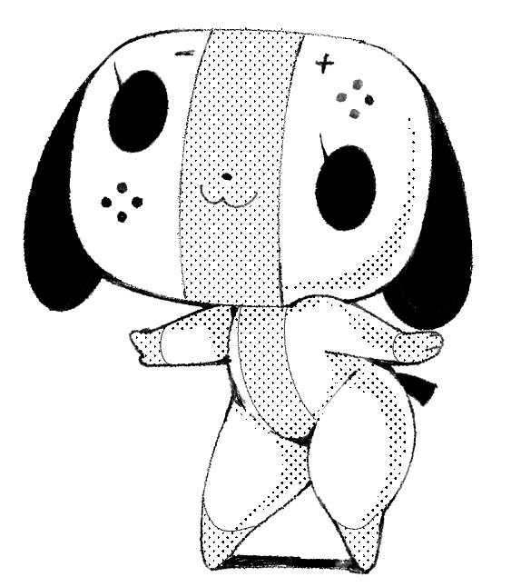 switch dog (nintendo switch and etc) created by exed eyes