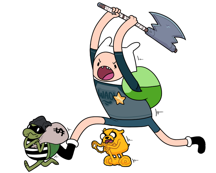 finn the human and jake the dog (cartoon network and etc) created by discount-supervillain