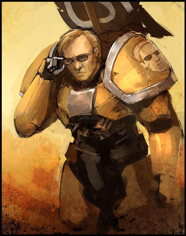 david caruso and horatio caine (warhammer (franchise) and etc) created by floppity and morriperkele