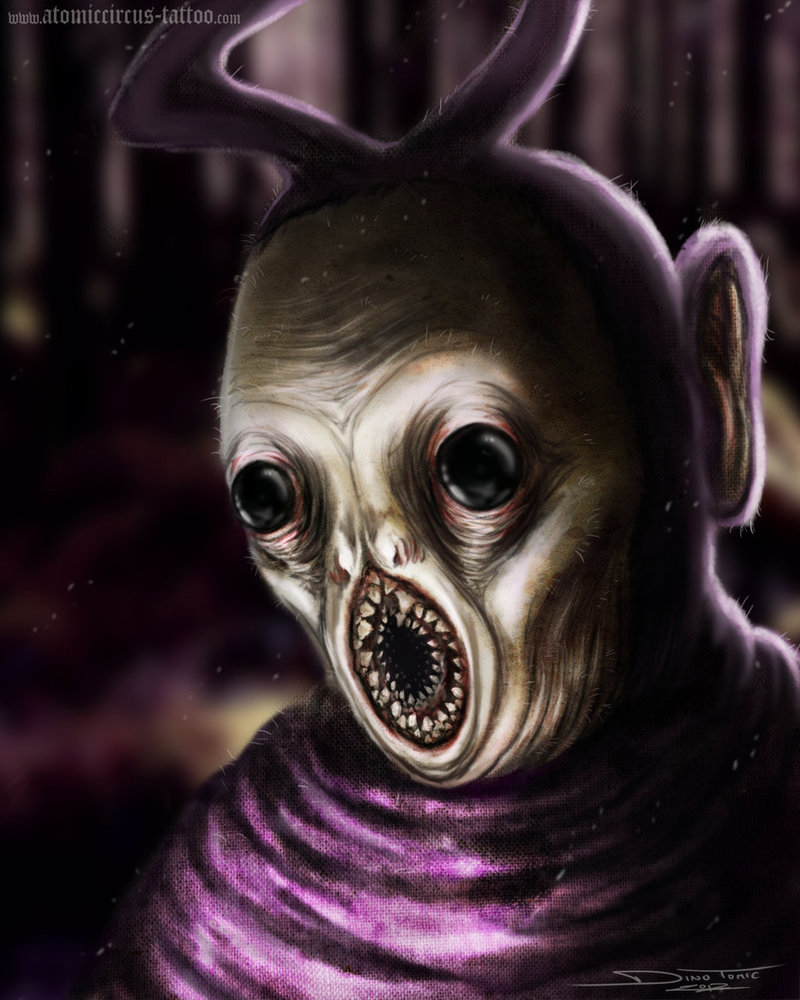 tinky winky (slendytubbies and etc) created by atomiccircus