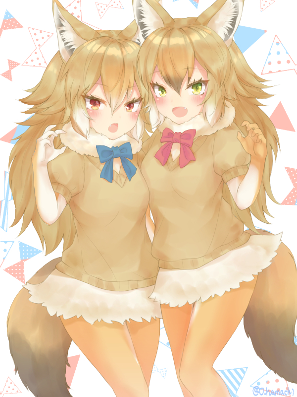 alulu and kinko (kemono friends) created by o hamachi