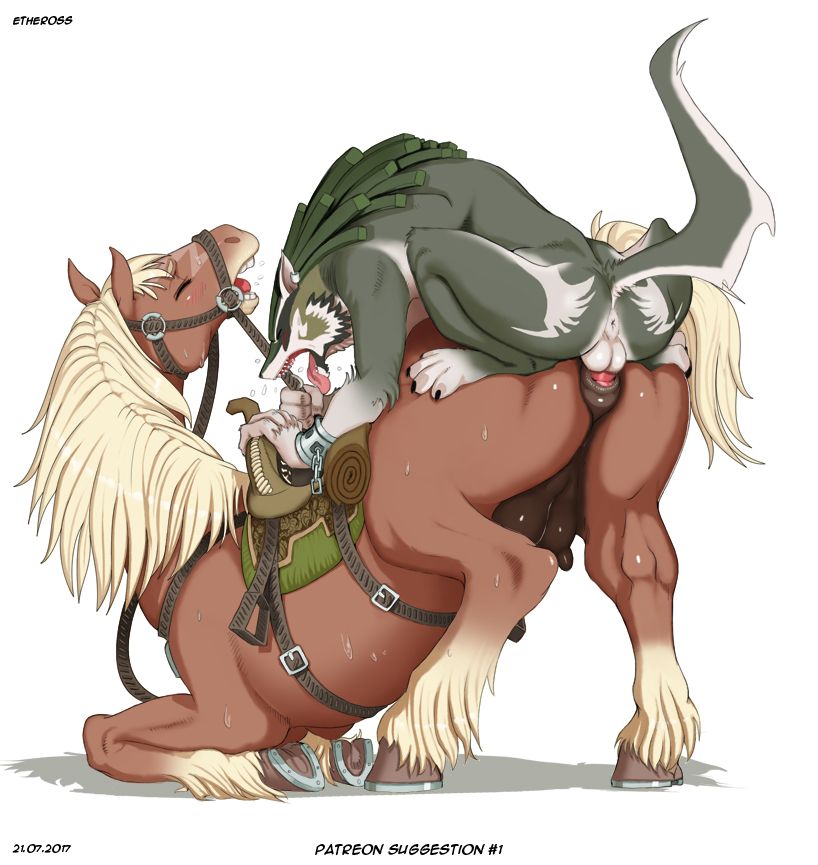 epona and link (the legend of zelda and etc) created by etheross