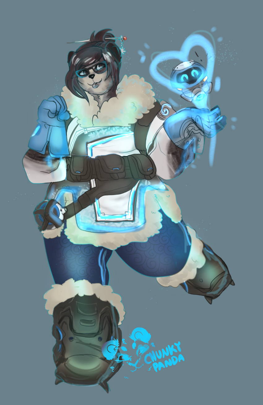 mei and snowball (blizzard entertainment and etc) created by chunkypanda
