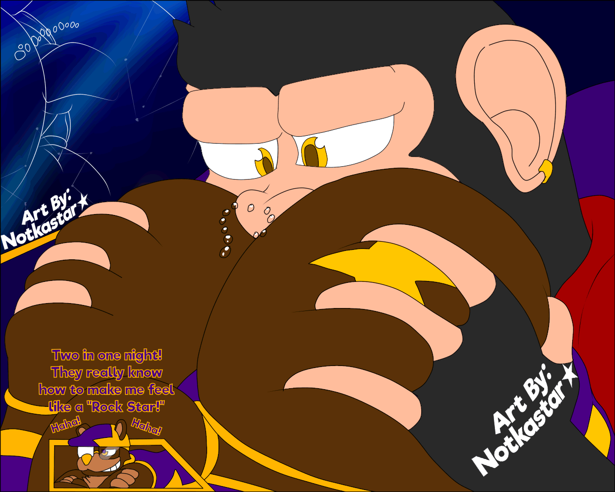 rockstar freddy (freddy fazbear's pizzeria simulator and etc) created by notkastar