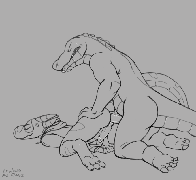 flookz and unnamed gator (mythology) created by klongi