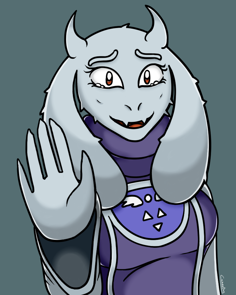 toriel (undertale (series) and etc) created by canastus