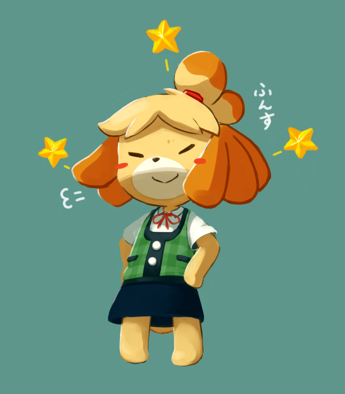 isabelle (animal crossing and etc) created by hitokage22