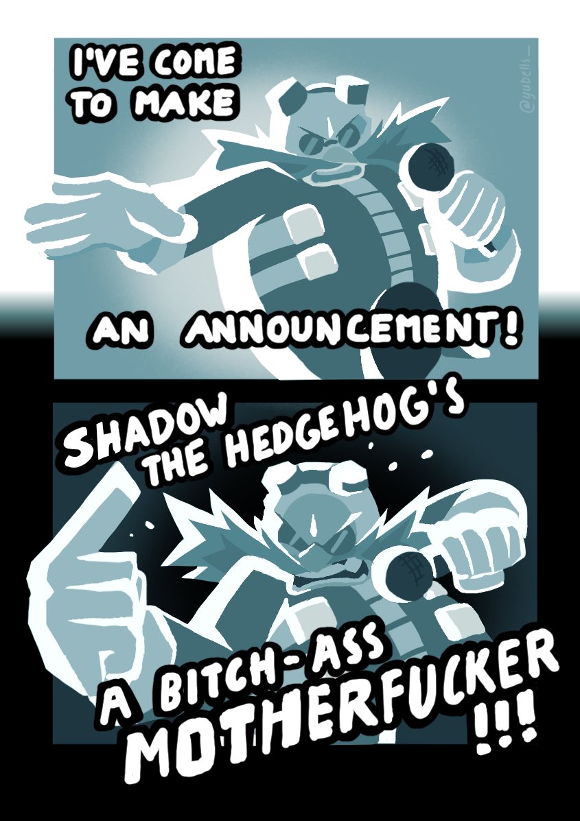 dr. eggman (shadow the hedgehog is a bitch ass motherfucker and etc) created by yubells