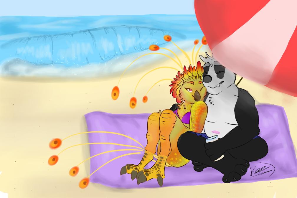 moegami and stiban (european mythology and etc) created by kyrathehyena