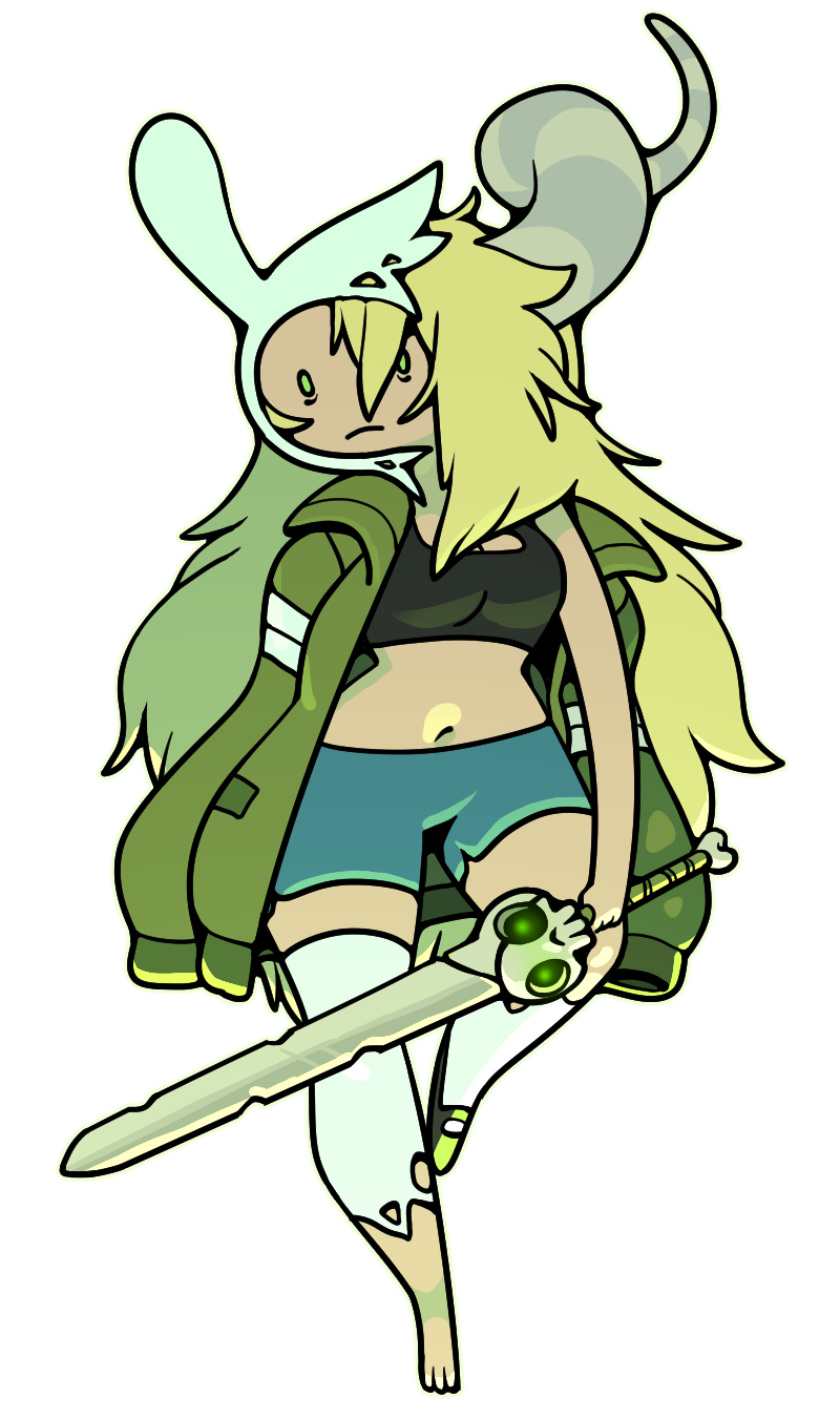 cake the cat, fionna the human, and the lich (cartoon network and etc) created by discount-supervillain