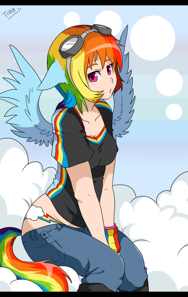 rainbow dash (friendship is magic and etc) created by tiaamaito