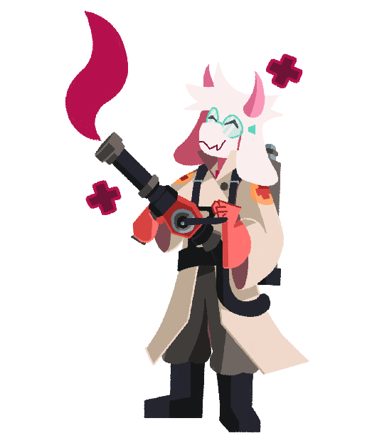 medic and ralsei (undertale (series) and etc) created by keego