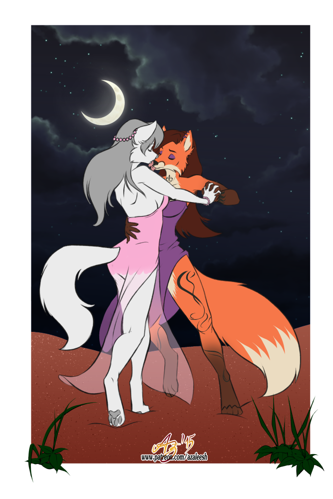 fyrassa weissklaue and inora weissklaue created by azaleesh