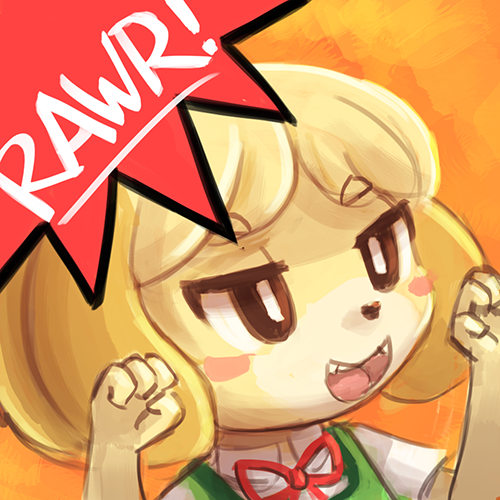 isabelle (animal crossing and etc) created by lumineko