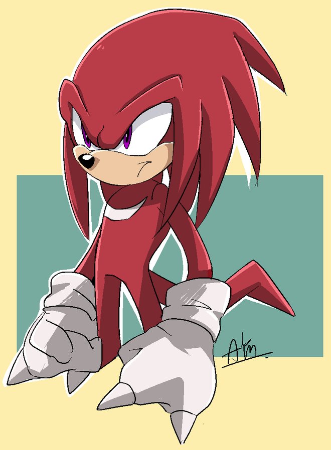 knuckles the echidna (sonic the hedgehog (series) and etc) created by oremu 08