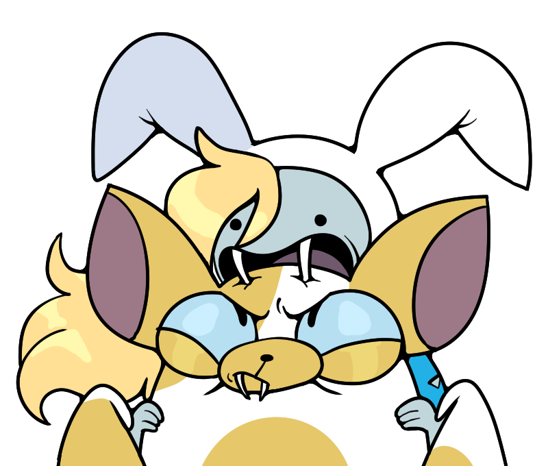 cake the cat and fionna the human (cartoon network and etc) created by discount-supervillain