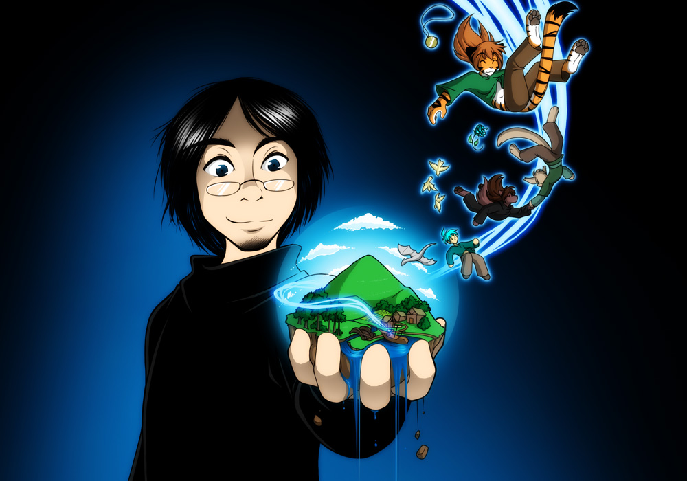 flora, keith keiser, lady nora, natani, and trace legacy (mythology and etc) created by tom fischbach