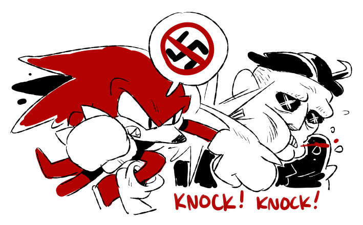 knuckles the echidna (sonic the hedgehog (series) and etc) created by ballad-of-gilgalad