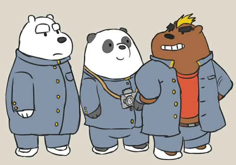 ice bear, grizzly, panda, yamano taishou, fukami youhei, and etc (cartoon network and etc) created by thevillager