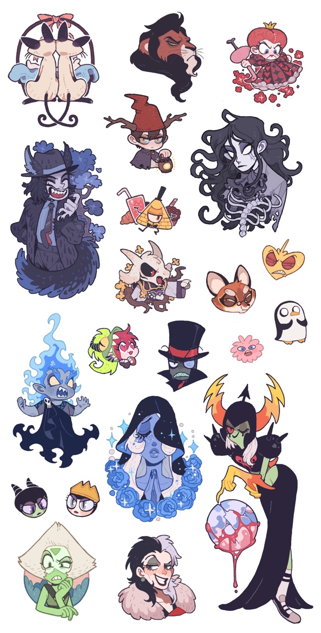 blue diamond, wirt, asriel dreemurr, the wolf, peridot, and etc (snow white and the seven dwarfs and etc) created by juanmao1997