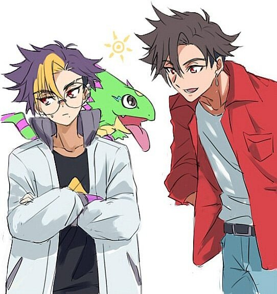 asuka tenma and tomoro tenma (digimon beatbreak and etc) created by st14 kr010