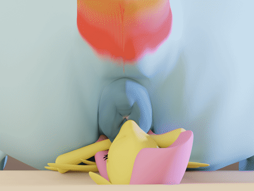 fluttershy and rainbow dash (friendship is magic and etc) created by thecomet