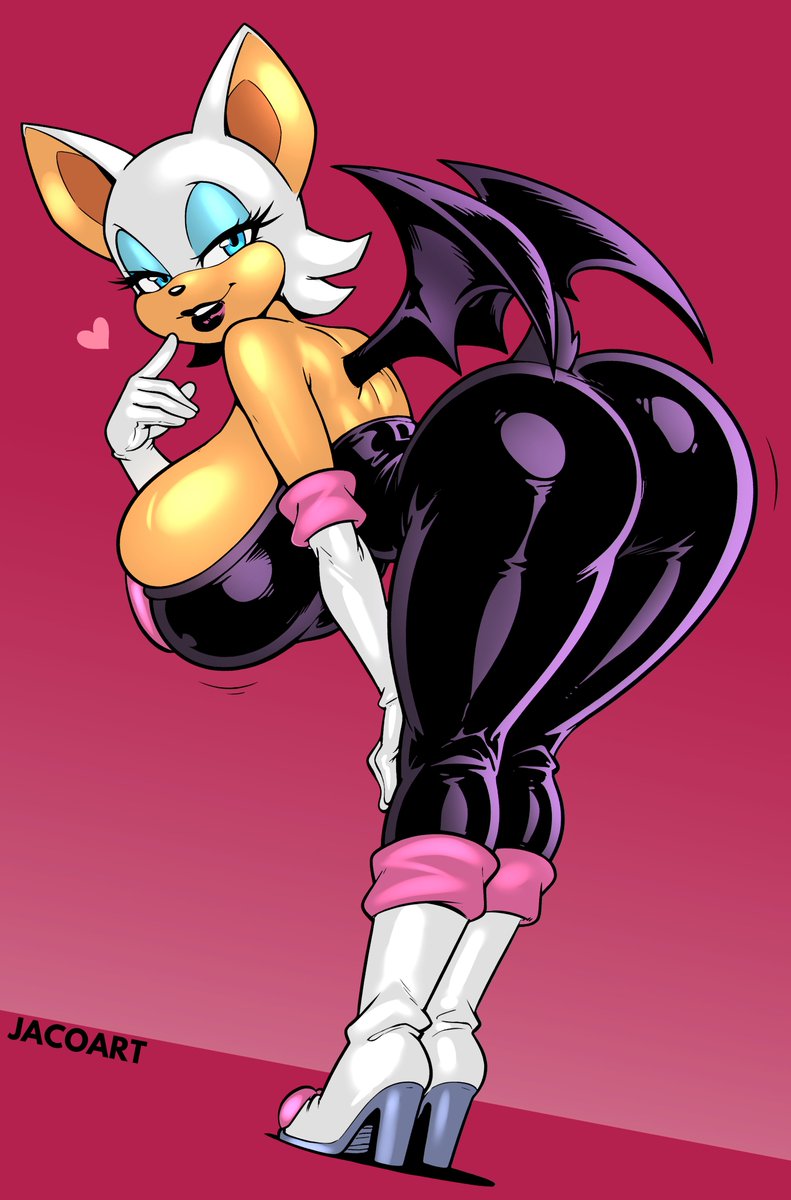 rouge the bat (sonic the hedgehog (series) and etc) created by jacogram