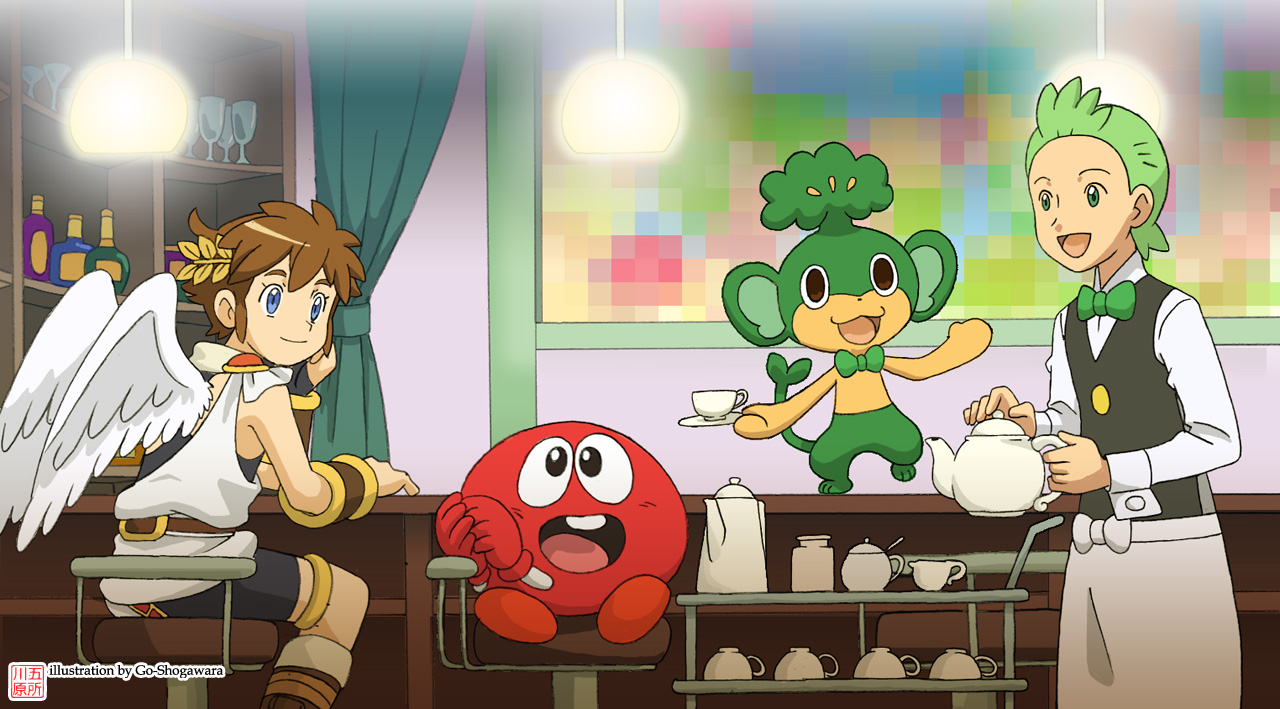 bubbles, cilan's simisage, cilan, and pit (clu clu land and etc) created by unknown artist