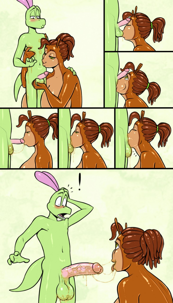 alice the slug and jimmy basil-lisk created by kostos art