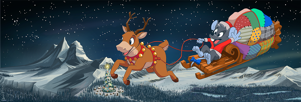 santa's reindeer created by pandapaco