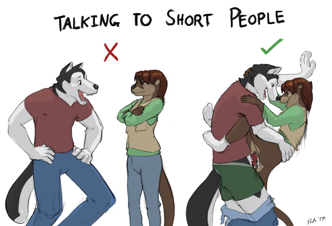 kylie bevy and max saber (how to talk to short people and etc) created by slate