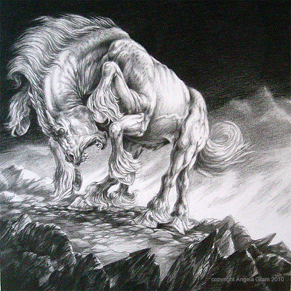sleipnir (european mythology and etc) created by angela gram