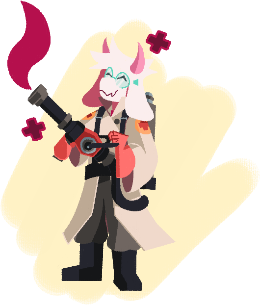 medic and ralsei (undertale (series) and etc) created by keego