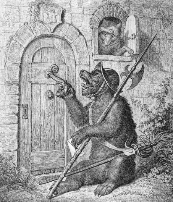 bruin and reynard the fox created by wilhelm von kaulbach