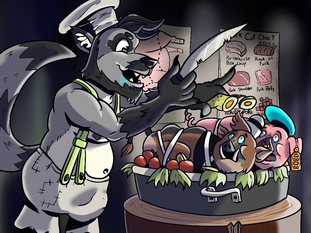 din fleetpaw, hans, and tomek fleetpaw (the three little pigs and etc) created by spider strumpet