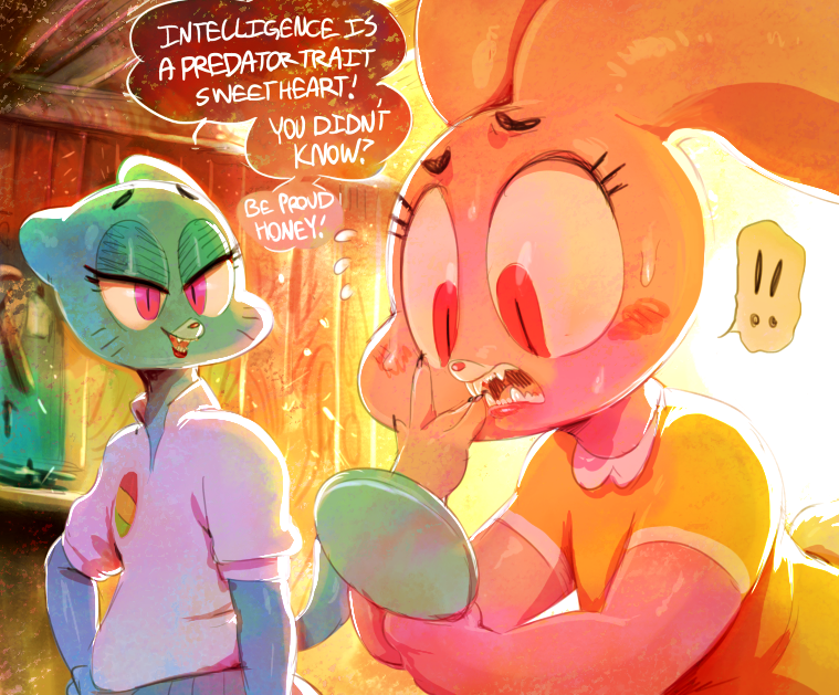 anais watterson and nicole watterson (the amazing world of gumball and etc) created by sunibee