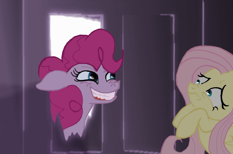 fluttershy and pinkie pie (friendship is magic and etc) created by unknown artist
