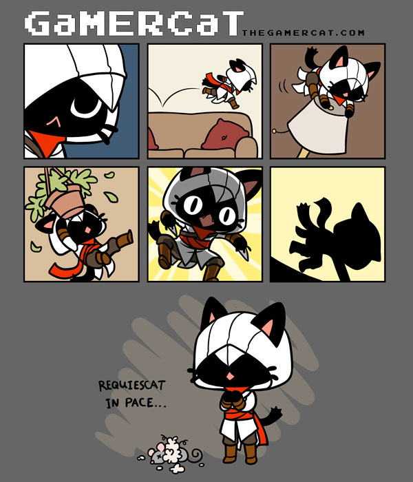 gamercat (assassin's creed and etc) created by samantha whitten