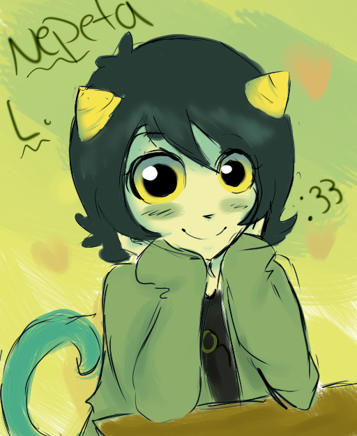 nepeta leijon (ms paint adventures and etc) created by bonnieokie
