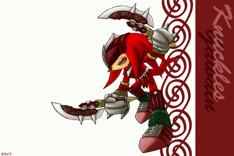knuckles the echidna and sir gawain (sonic the hedgehog (series) and etc) created by maruringo