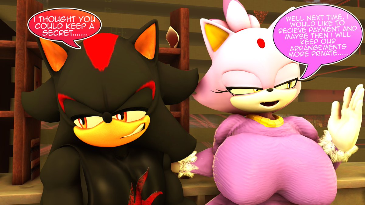 blaze the cat and shadow the hedgehog (sonic the hedgehog (series) and etc) created by rocketspuff