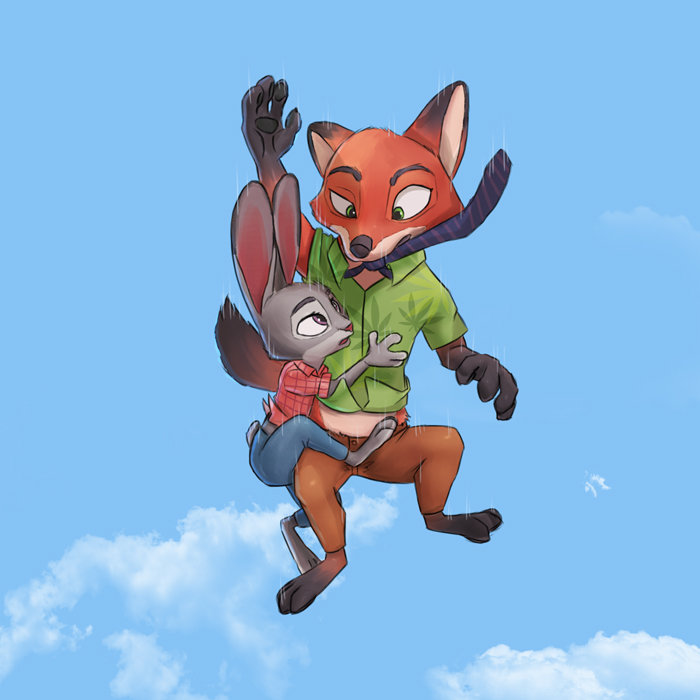 judy hopps and nick wilde (zootopia and etc) created by trenin