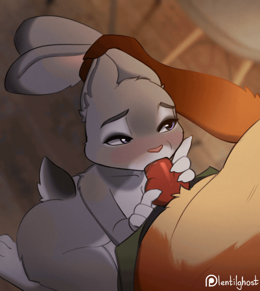 judy hopps and nick wilde (zootopia and etc) created by lentilghost