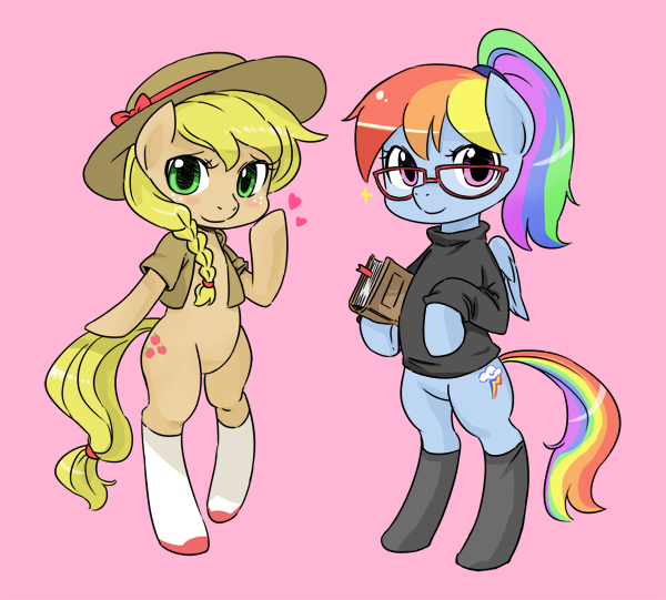 applejack and rainbow dash (friendship is magic and etc) created by shepherd0821